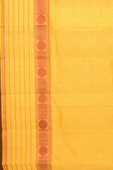 Beige Checks Pure Kanchi Cotton Saree