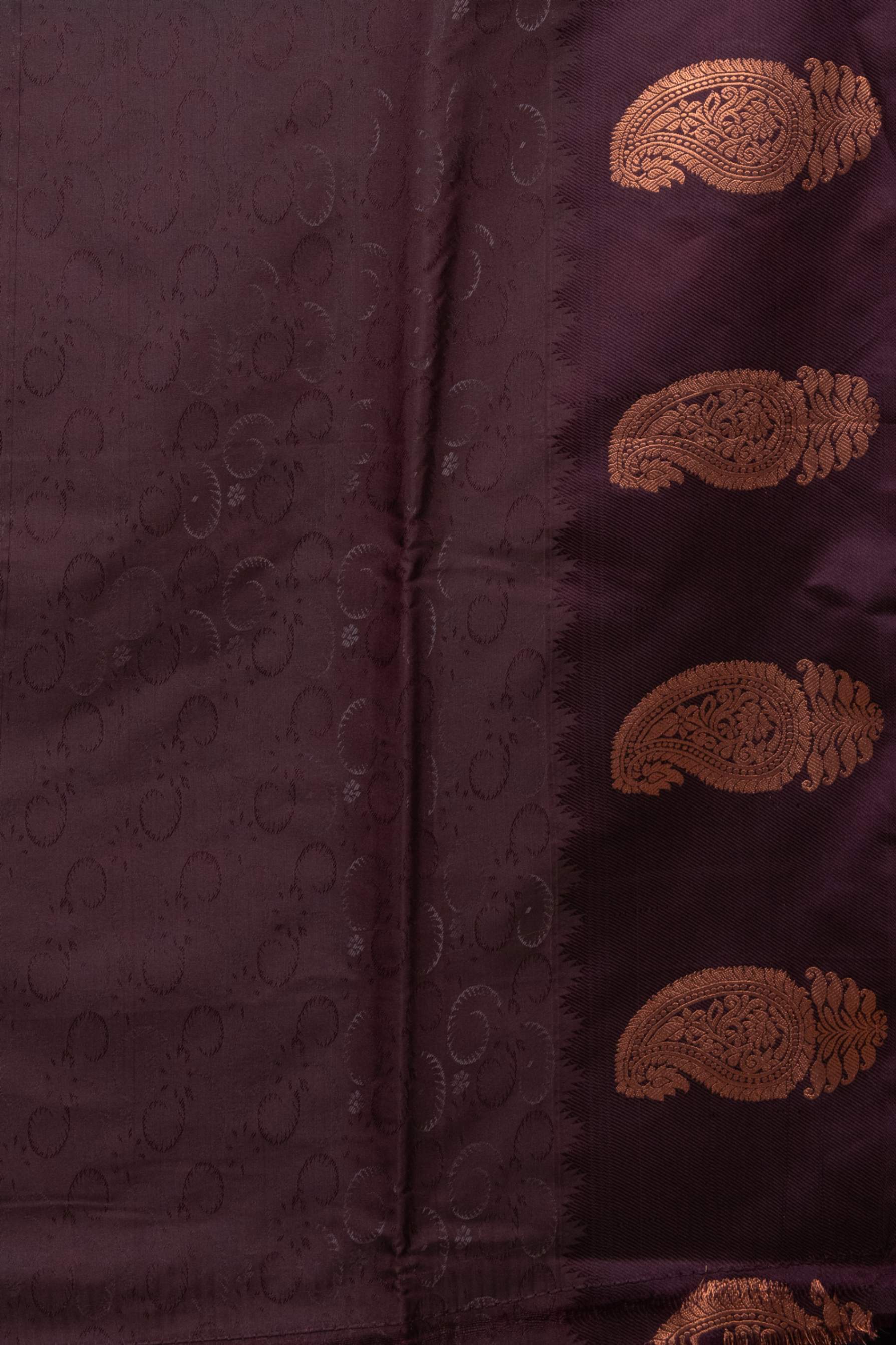 Anandha Blue Brocade Semi Soft Silk Saree